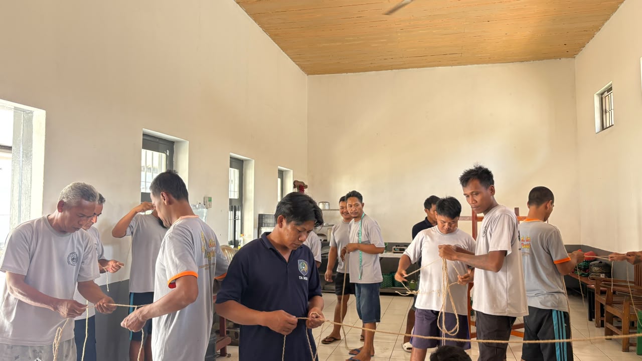 Pelatihan Cocorope di Lapas Wonogiri, Bekal Keterampilan Menuju Reintegrasi Sosial