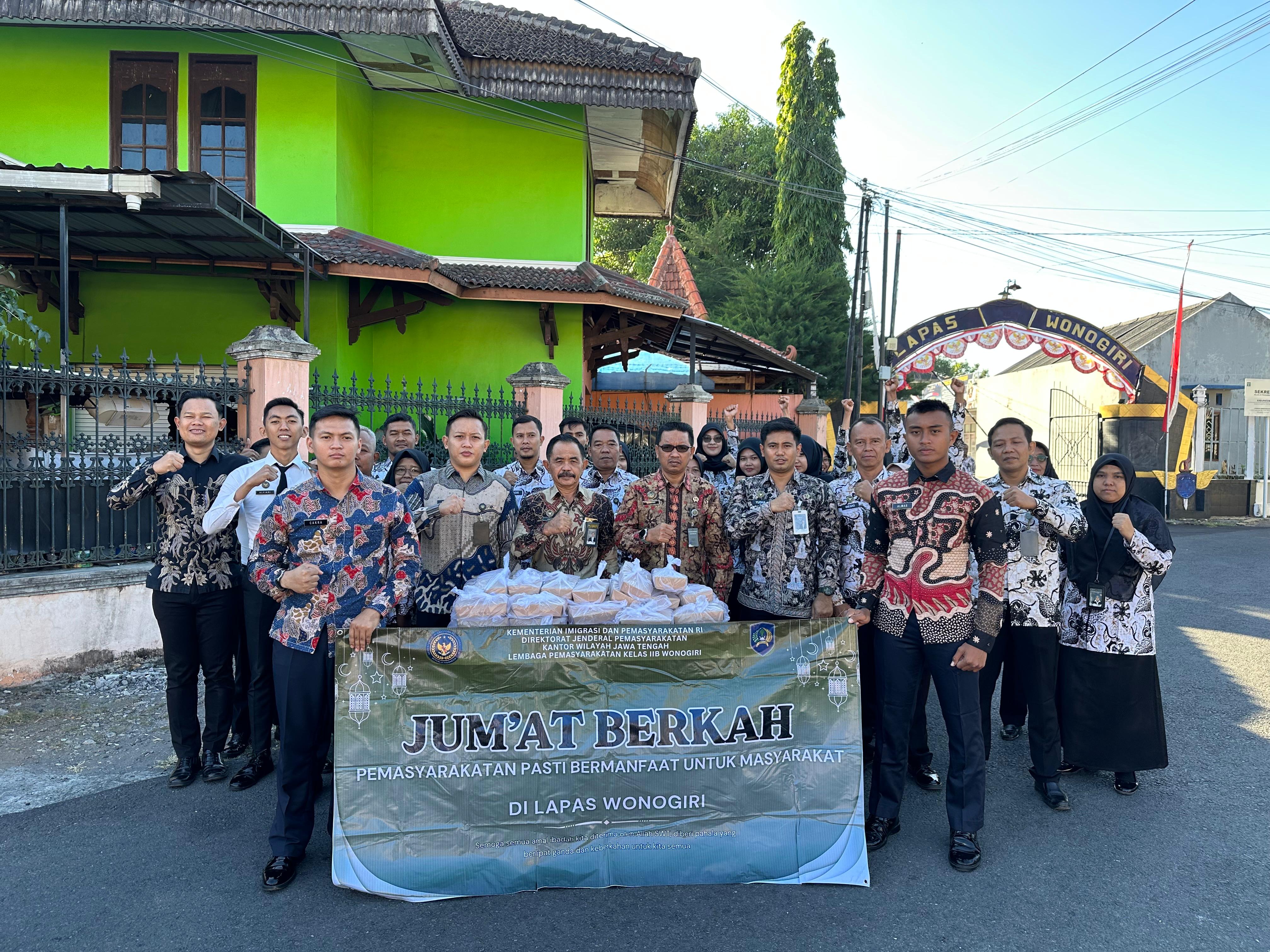 Jumat Berkah Lapas Wonogiri, Hadirkan Kepedulian Nyata untuk Masyarakat