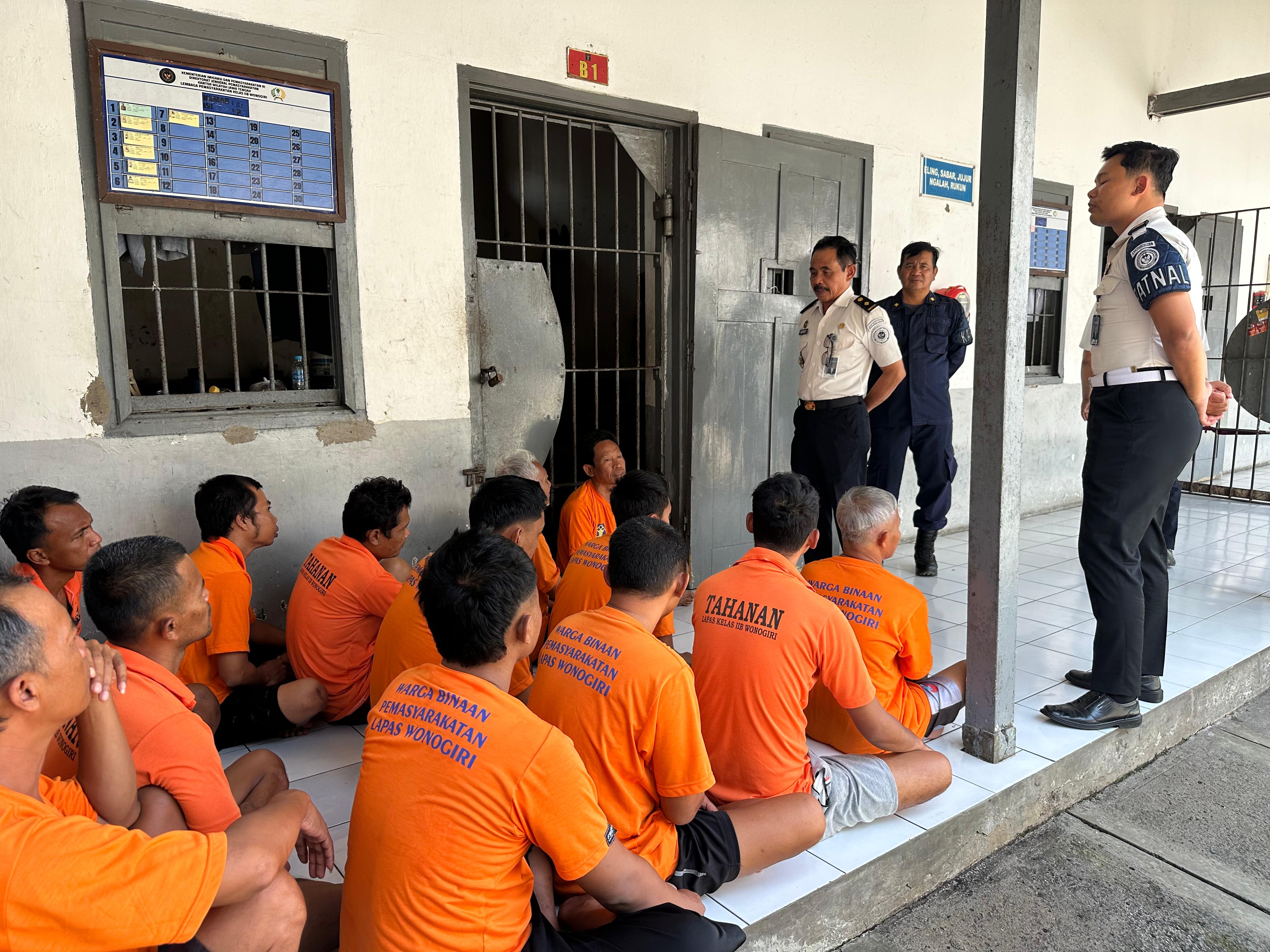 Pemantauan dan Deteksi Dini, Lapas Wonogiri Perkuat Kewaspadaan Gangguan Kamtib