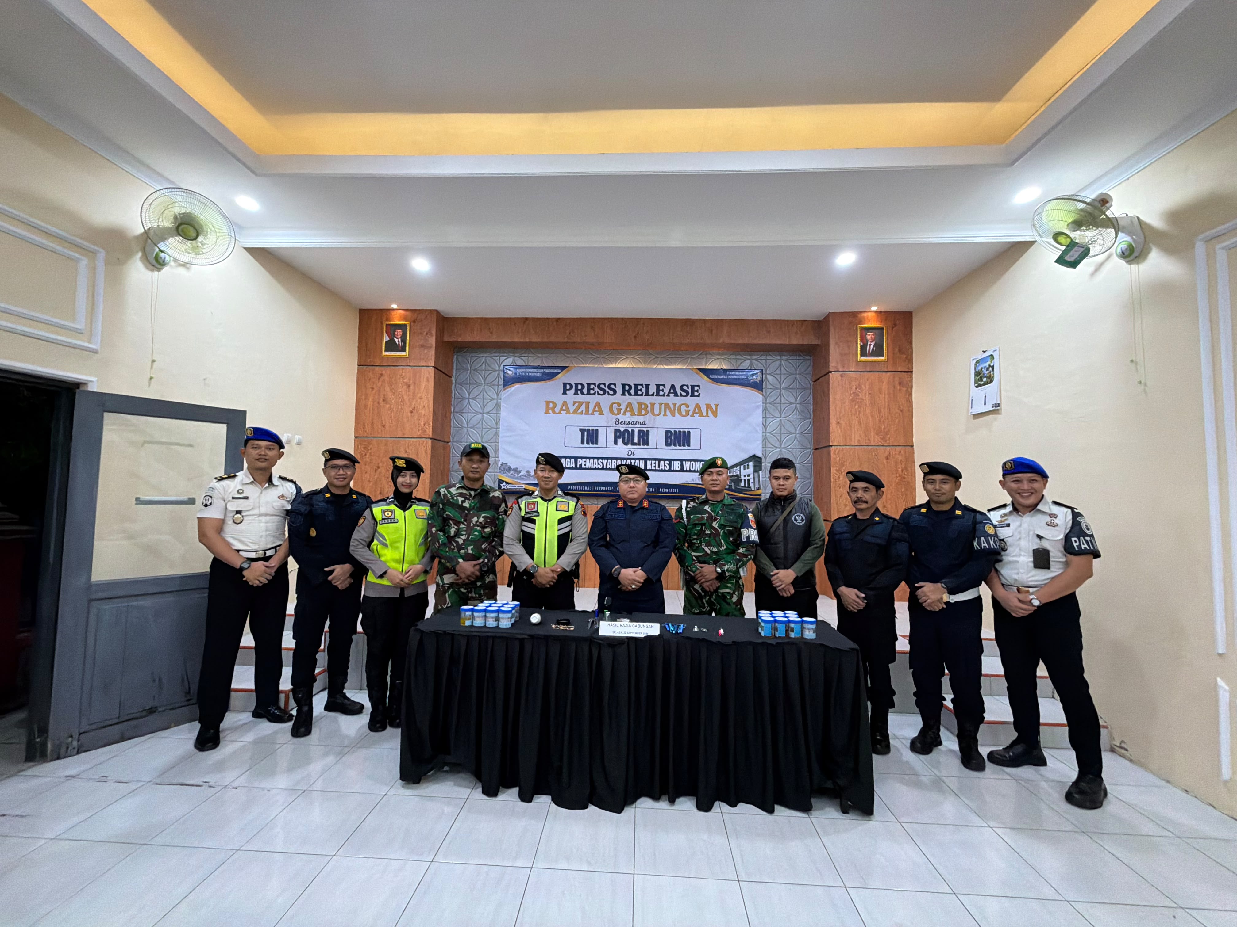 Lapas Wonogiri Gelar Razia Gabungan dan Tes Urine, Perkuat Pengawasan dan Deteksi Dini